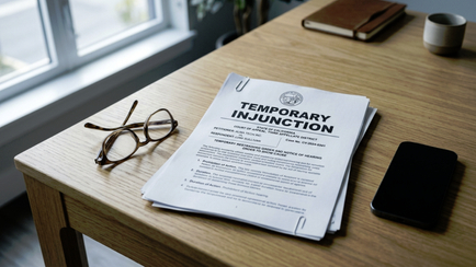 What You Should Do Immediately After Being Served With an Injunction