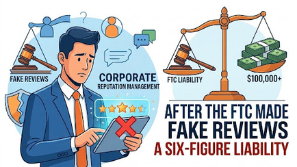 Corporate Reputation Management After the FTC Made Fake Reviews a Six-Figure Liability