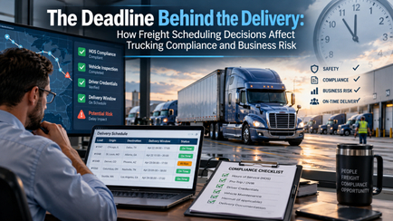 The Deadline Behind the Delivery: How Freight Scheduling Decisions Affect Trucking Compliance and Business Risk