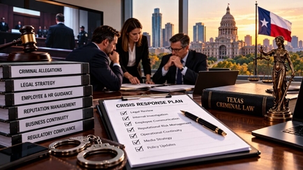 A Crisis Before a Verdict: How Texas Businesses Should Respond to Serious Criminal Allegations