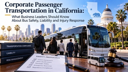 Corporate Passenger Transportation in California: What Business Leaders Should Know About Bus Safety, Liability and Injury Response