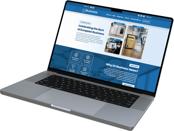 Laptop Showing Our Website